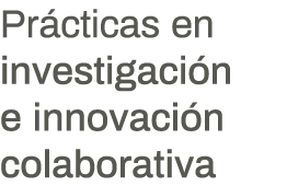 Prácticas en investigación e innovación colaborativa